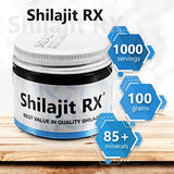 Shilajit RX Natural Pure Himalayan Resin. Authentic Quality Fulvic Acid & Organic Trace Minerals -1000 Servings, 3.5 oz jar