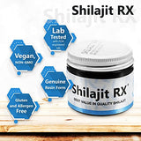 Shilajit RX Natural Pure Himalayan Resin. Authentic Quality Fulvic Acid & Organic Trace Minerals -1000 Servings, 3.5 oz jar