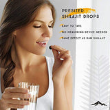 Shilajit Dry Drops - 60 Counts, Rich in Naturall Fulvic Acid, Original Siberian Shilajit, 100% Pure,Trace Minerals Complex