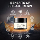 Shilajit Pure Himalayan Organic-600mg Himalayan Shilajit Resin with Fulvic Acid and 85+ Trace Minerals Complex-High Potency for Energy-Immune Support- 30 Grams