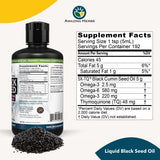 Amazing Herbs Premium Black Seed Oil - Cold Pressed Nigella Sativa Aids in Digestive Health, Immune Support, Brain Function, Joint Mobility, Gluten Free, Non GMO - 32 Fl Oz