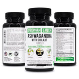 Siberian Green Ashwagandha with Altai Shilajit & Turmeric Ayurvedic Complex 60 Capsules – Traditional Siberian Formula Stress Relief, Mood, Energy Support, Immune System Recovery