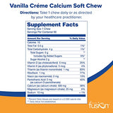 Bariatric Fusion Calcium Citrate & Energy Soft Chew Bariatric Vitamin | Vanilla Flavored | Sugar Free | Bariatric Surgery Patients Including Gastric Bypass and Sleeve Gastrectomy | 60 Count