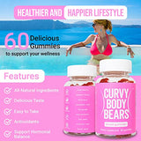 Curvy Body Bears - Chest Gummies - Women’s Support Supplement - Wellness Aid- Berry Flavored - Essential Herbs - Multivitamins - 60 Count