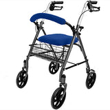 Top Glides Universal Rollator Walker Seat and Backrest Covers (Blue)