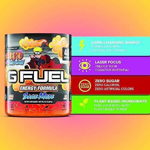 G Fuel Sage Mode Energy Powder, Sugar Free, Clean Caffeine Focus Suppl