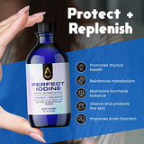 Activation Products - Perfect Iodine Solution, Thyroid Support for Women and Men, Oral or Topical Colorless Iodine Liquid for Thyroid Energy and Skin Health, Non GMO Pure Iodine Supplement, 125 ml