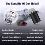 Shilajit Gummies for Men & Women, Shilajit Pure Himalayan Organic Multi-Supplement, Shilajit Ashwagandha & High in Trace Minerals & Fulvic Acid for Energy, Strength & Immunity, 60 Serving