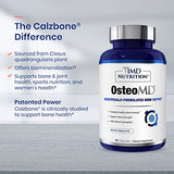 1MD Nutrition OsteoMD for Comprehensive Bone Support | with Calcium Hydroxyapatite, Vitamin D3 & K2 | 180 Capsules (2-Pack)