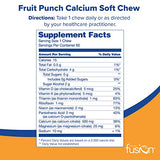 Bariatric Fusion Calcium Citrate & Energy Soft Chew Bariatric Vitamin | Fruit Punch | Sugar Free | Bariatric Surgery Patients Including Gastric Bypass and Sleeve Gastrectomy | 60 Count
