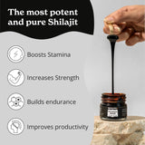 Better Alt Pure Himalayan Shilajit Resin Pack of 5 High Potency Gold Grade 375 Servings for Energy Boost & Immune Support, 85+ Trace Minerals, 75%+ Fulvic Acid, with Lab Test Report,400 mg