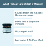 mars by GHC Pure Himalayan Shilajit Resin (Pack of 3) | Powered with Fulvic Acid | Strength, Stamina & Immunity | Pure Organic Authentic Shilajit Resin sourced from Himalayas (45g)