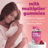 Dr. Stephanie's Milk Multiplier Lactation Support Gummies - Fenugreek Free Breastfeeding Supplement for Milk Supply Increase - with Milk Thistle, Fennel Seed, Alfafa - Postpartum & Nursing Essentials