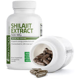 Bronson Shilajit Extract 500 MG Per Serving, Supports Energy Production & Vitality, Standardized to 20% Total Acids, Non-GMO, 120 Vegetarian Capsules