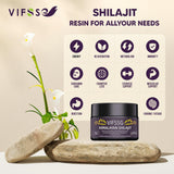 VIFSSG 700 Mg Shilajit Supplement, Natural Organic Shilajit Resin Supplement, Shilajit Himalayan Organic, Gold Grade Nature Shilajit with 4 in-1 Complex for Energy Support, 60 Grams, 2Pack