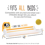 (2-Pack) Shrunks Inflatable Bed Rail for Toddlers, Kids, Adults, and Elderly | Portable Toddler Bed Bumpers for Travel or Home | Blow Up Guard Rail for Twin, Full, Queen, King Size Beds