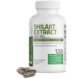 Bronson Shilajit Extract 500 MG Per Serving, Supports Energy Production & Vitality, Standardized to 20% Total Acids, Non-GMO, 120 Vegetarian Capsules