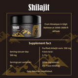 Shilajit Resin 60g=60000mg with Fulvic Acid & Trace Minerals, Original Siberian Shilajit with 85+ Humic Acid Supplement Gel, Support Metabolism & Immune System(2 Pack x 30 g)