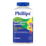 Phillips’ Fiber Good Gummies, Prebiotic Fiber Supplement with Inulin Soluble Fiber for Adults and Children, Fruit Flavored Daily Fiber Gummies, 4g of Fiber Per Serving (2 Gummies), 90 Count