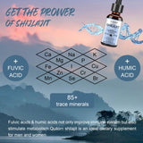Shilajit Resin Organic Liquid Supplement, Shilajit Himalayan Organic, Shilajit Resin Drop, Shilajit Drop Contain 85+ Trace Minerals, Alternative to Resin & Capsules, 60 ml