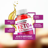 (3 Pack) Metabolix Labs Keto ACV Gummies - Advanced Formula Metabolix Keto Plus ACV Gummies Apple Cider Vinegar Metabolix ACV Dietary Supplement Men Women (180 Gummies)