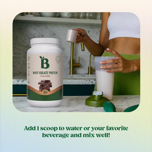 Bloom Nutrition Whey Isolate Protein Powder, Chocolate Pure Iso Post kateminimalist