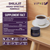 VIFSSG 700 Mg Shilajit Supplement, Natural Organic Shilajit Resin Supplement, Shilajit Himalayan Organic, Gold Grade Nature Shilajit with 4 in-1 Complex for Energy Support, 60 Grams, 2Pack