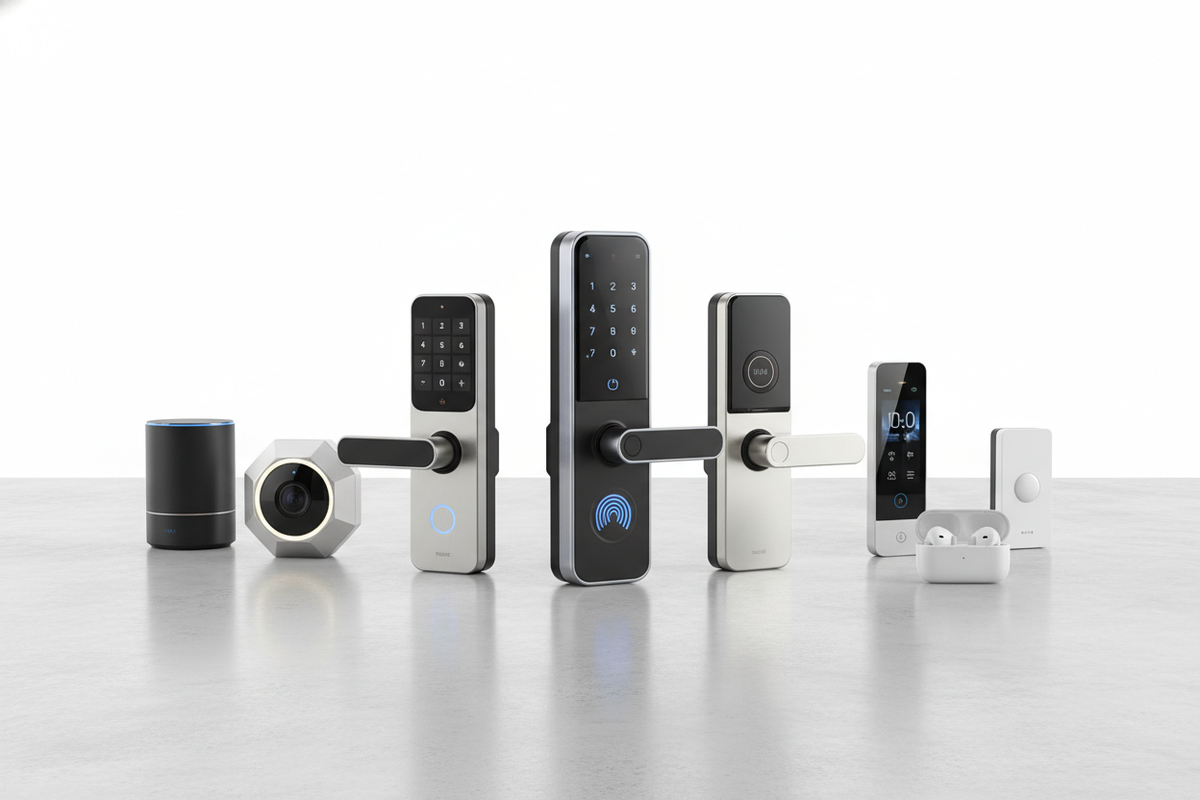 Mini Metallic Smart Lock Advanced Electronic Smart Locks for Home Security | Kate Minimalist ...