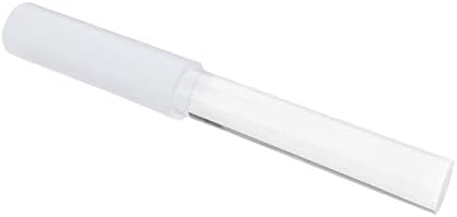 Singing Bowl Mallet Clear Acrylic Base Rubber Striker Mallet for Playing Quartz Crystal Singing Bowl with Bundle Pocket (Clear)