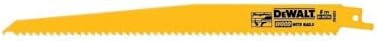 DEWALT Reciprocating Saw Blades, Tapered Back, Bi-Metal, 9-Inch 6-TPI, 5-Pack (DW4803)