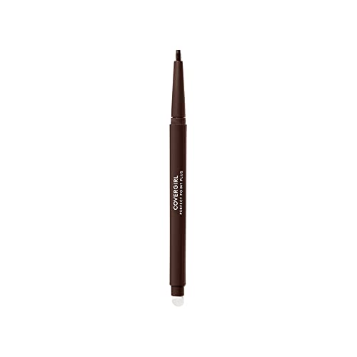 CoverGirl Perfect Point Plus Eyeliner Pencil, Espresso, Long-Lasting, Versatile Brown Eyeliner, Soft Smudging Tip, No Sharpening Needed, Pack of 1