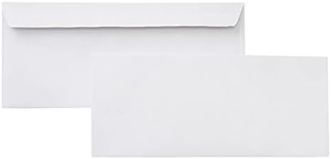 Amazon Basics #10 Security-Tinted Self-Seal Business Letter Envelopes, Peel & Seal Closure - 500-Pack, White