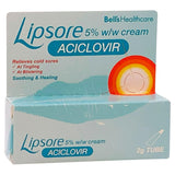 3 Packs of Cold Sore Treatment - 2g Cream - 5% w/w (3 x Lipsore Cream)