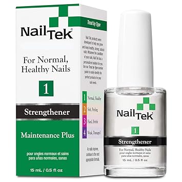 2 NAIL TEK Maintenance Plus Polish for Strong Healthy Nails 0.5 oz