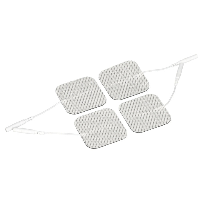 20 Electrode Pads EMS, Tens 7000, 3000 Units - 2x2 Inch White Cloth (5 packs of 4 each)