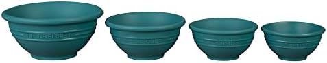 Le Creuset FA205-17 t Silicone Prep Bowls, 1/4c, 1/3c, 1/2c & 1 cup, Caribbean