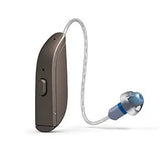 Hearing Aid Domes Smoky Gray Tips Ear Pieces Comfortable for Open Fit BTE Sound Amplifier PSAP Kit Invisible 8mm (M * 5)