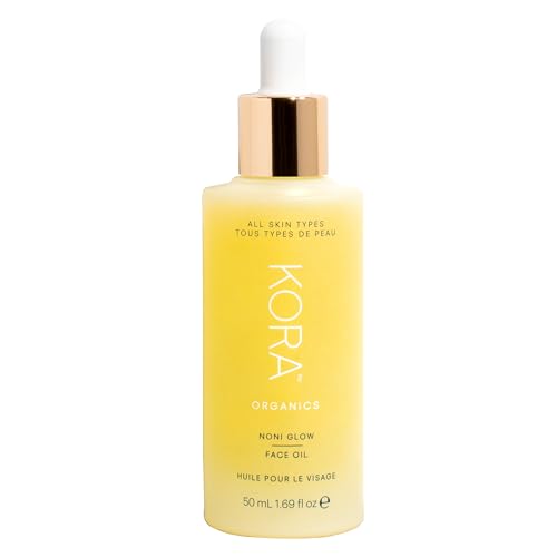 KORA Organics Noni Glow Hydrating Face Oil with Antioxidants, Nourish & Illuminate, Certified Organic, Cruelty Free, 1.69 fl oz
