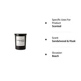 Leoben Co | Masculine Aromas | Small Batch | Soy Wax | 40 Hours | Scented Mens Candles with Natural Essential Oils | Vegan (Sandalwood & Musk)