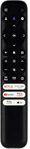 (Upgrade) Besia RC813 Replacement Remote for All TCL Android/Google TVs, Compatible with Q/S/FHD/UHD/QLED Series Without Voice Command
