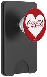 Coca-Cola White Heart Original Vintage Logo PopSockets PopWallet for MagSafe