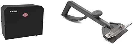 Char-Griller 8075 4-Burner Gas Griddle Cover, Black and Cuisinart CCB-500 Griddle Scraper, Six-inch Wide Stainless Steel Blade