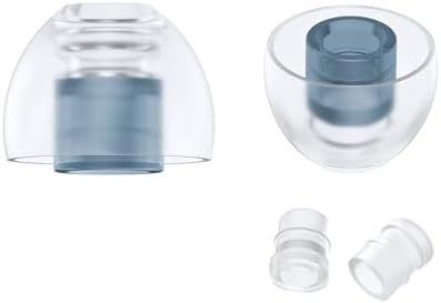 SpinFit NEO for IEM - M - Silicone Patented Eartips for Replacement, Secure Fit and Supreme Comfort, Reduce Allergic Reaction, One Set Fits Normal and Thin Nozzles (1 Pair)(with Inserts)