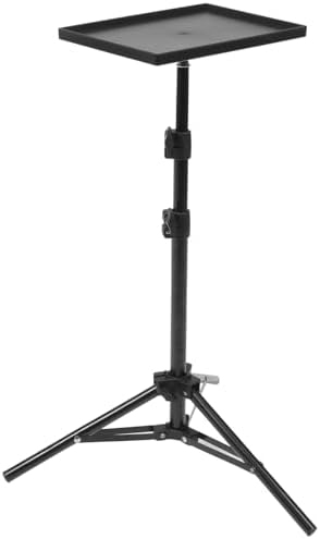 MAGICLULU Projector Stand Tripod 45 Inch Height Adjustable Laptop Tripod Stand Foldable Laptop Stand with Tray for Office Meeting Home Movie DJ Equiqment