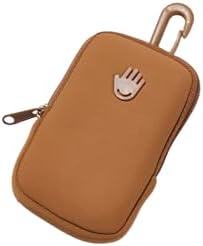 Touchland Touchette Zippered Pouch, Attachable Fashion Accessory with Snap Hook for Power Mist and Glow Mist 1FL OZ, Caramel