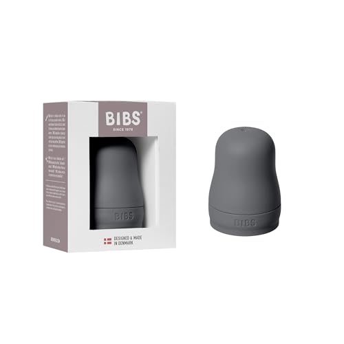 BIBS Bottle Cap Set - BPA-Free, Dishwasher Safe, Customizable Colors, Includes Cap, Milk Lock, and Screw Cap - Compatible with BIBS Bottles (Sold Separately) - Iron