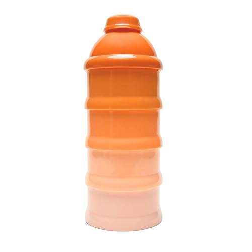 Mommy's Helper Pak N' Stak Snack and Formula Dispenser On-The-Go, Stackable Travel Formula Container, Non-Spill Milk Powder Baby Kids Snack Storage, BPA-Free, Recycled Plastic (Coastal Coral)