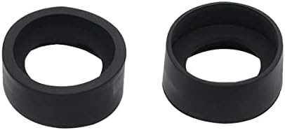 2pcs Soft Rubber Eyepiece Eye Shield 32-33mm Black Eye Guards Cups Eyepiece Covers for Trinocular Binocular Stereo Microscope (Color : 2pcs Diameter 33mm)