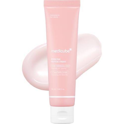 medicube PDRN Pink Moisturizing Cream, Pink Soothing Cream, Niacinamide, Hydrating & Moisturizing & Firming, Uneven Skin Tone, Korean Skincare (1.69 Fl Oz (Pack of 1), Rose PDRN (Vegan))